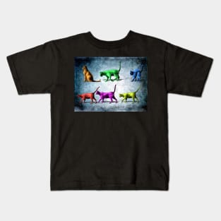 Cats in Color Kids T-Shirt